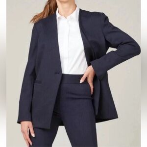 Navy Spanx “Perfect Collarless Blazer” size M